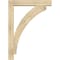 Ekena Millwork Thorton Block Rough Sawn Bracket w/ Offset Brace, Douglas Fir, 6"W x 32"D x 44"H BKT0604X32X44THR05RDF - alternate 3